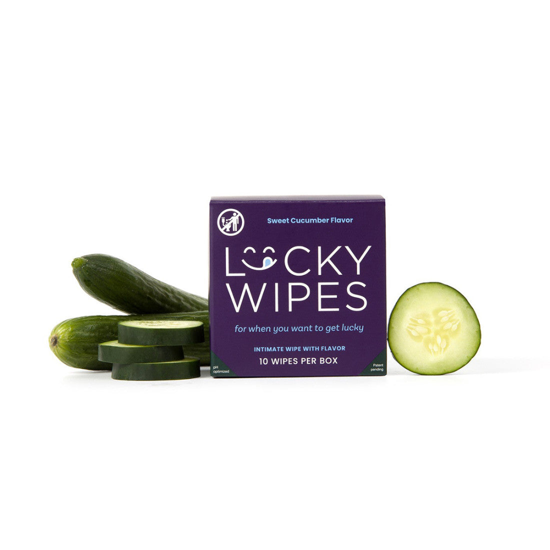 Sweetums Lucky Wipes Cucumber Flavor 10-Pack